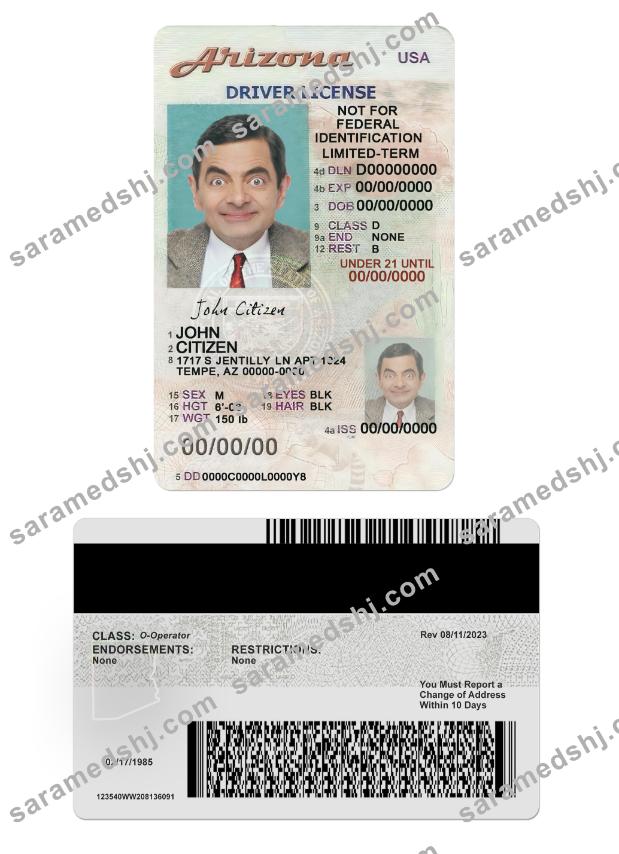 USA Arizona driving license under 21